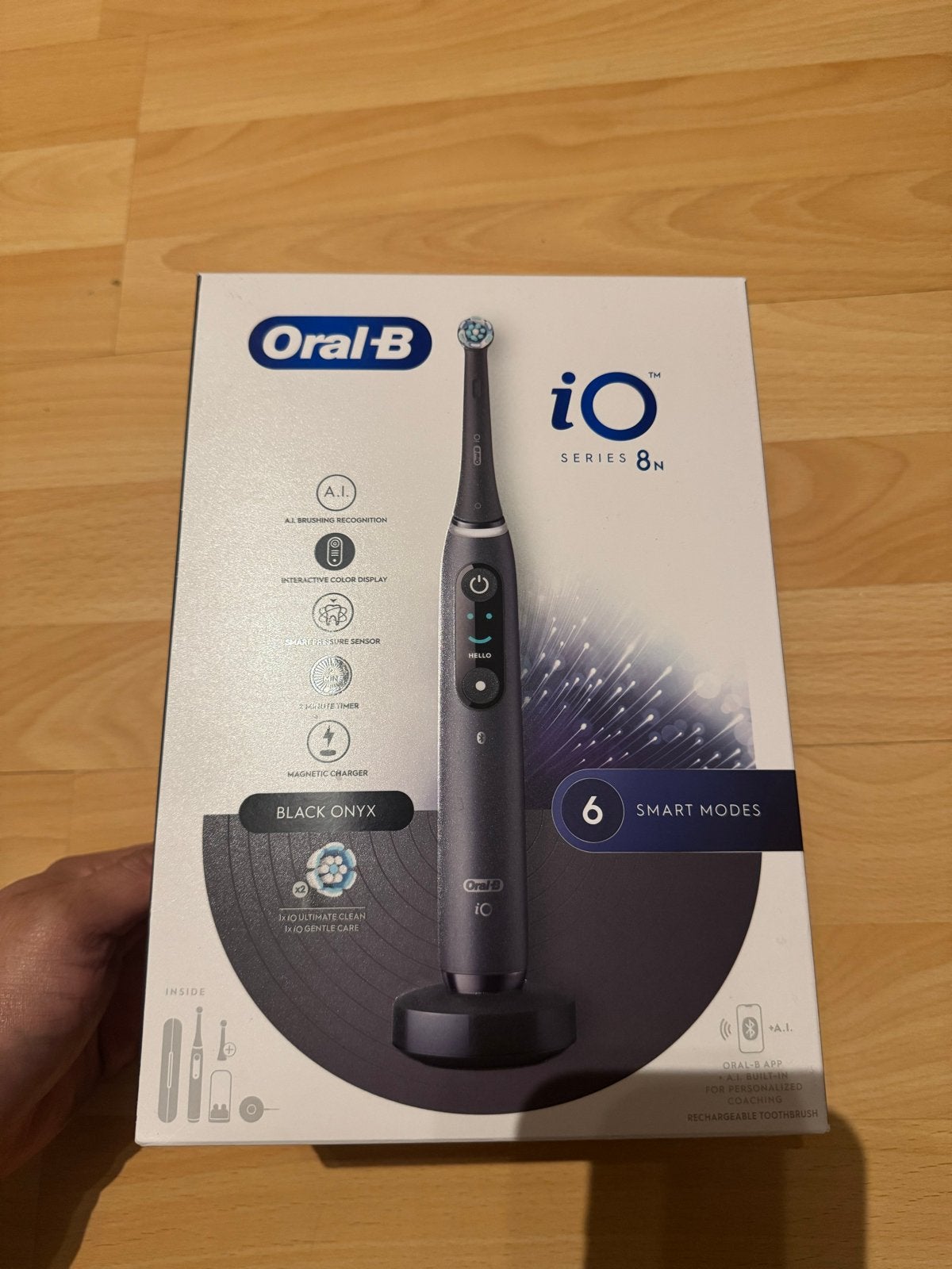Oral-B iO Series 8N Elektrische Tandenborstel Black Onyx, Ophalen, Nieuw, Mondverzorging