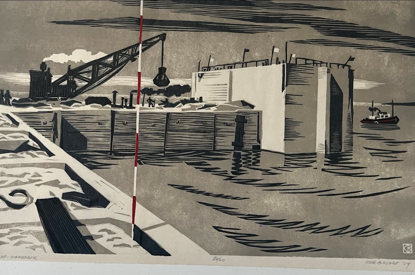Zwart wit Cor Basart, Antiek en Kunst, Ophalen