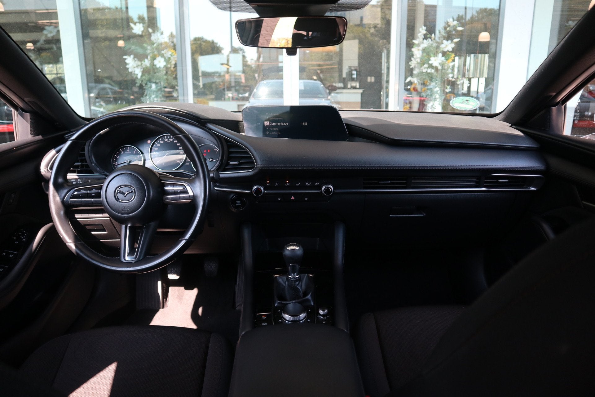 Mazda 3 2.0 e-SkyActiv-X M Hybrid 186 Airco / Navi / LM-Velg, Auto's, 1998 cc, Stof, Gebruikt, Origineel Nederlands