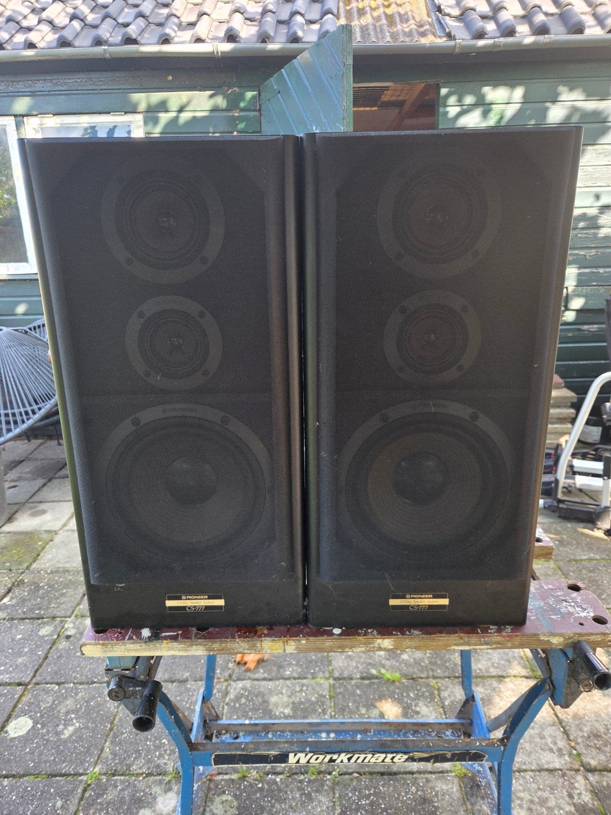 Pioneer CS-777 3-weg luidsprekersysteem - 140W, Vloerstaande luidspreker, Gebruikt, 120 tot 150 watt, Ophalen of Verzenden