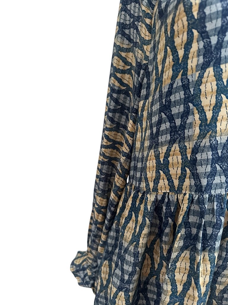 Sissel Edelbo jurk NIEUW One Size, Maat 38/40 (M), Blauw, Nieuw, Ophalen of Verzenden