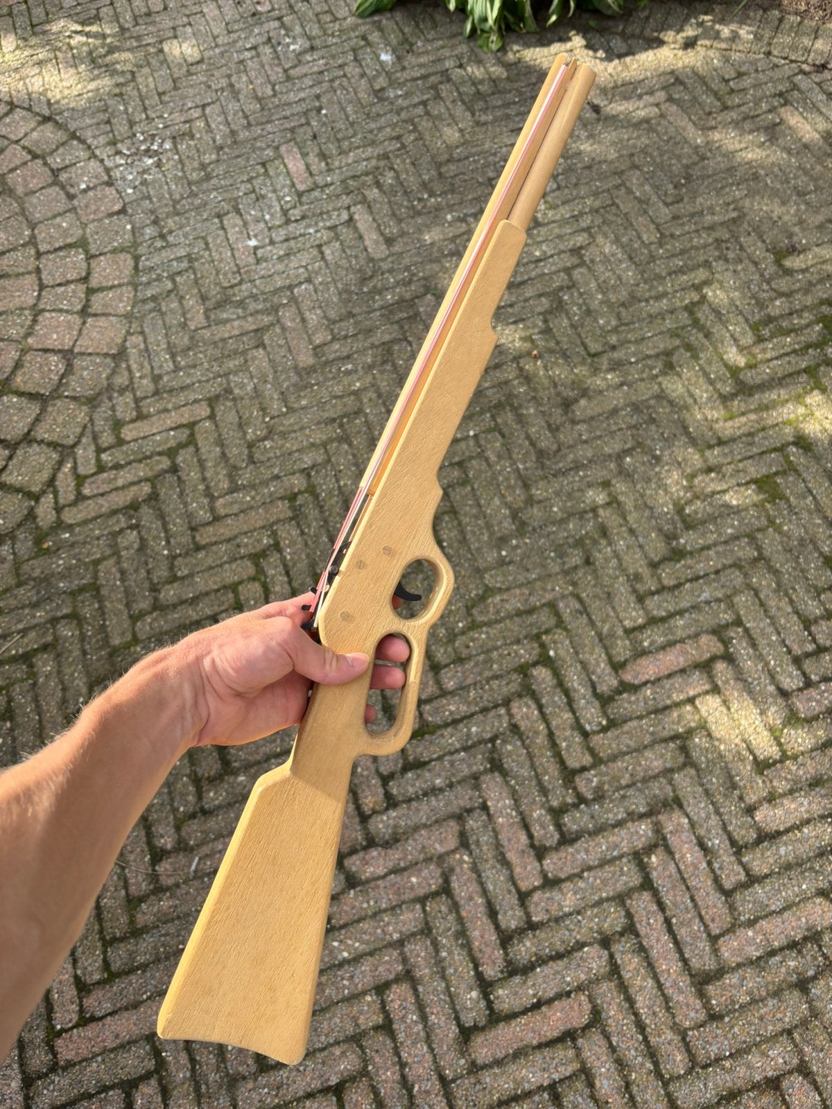 Elastiek geweer, Ophalen, Gebruikt
