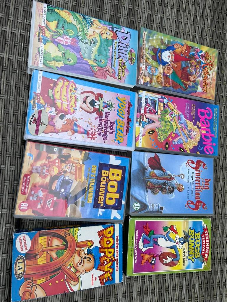 Videobanden, Cd's en Dvd's, VHS | Kinderen en Jeugd, Gebruikt, Tekenfilm, Alle leeftijden, Kinderprogramma's en -films