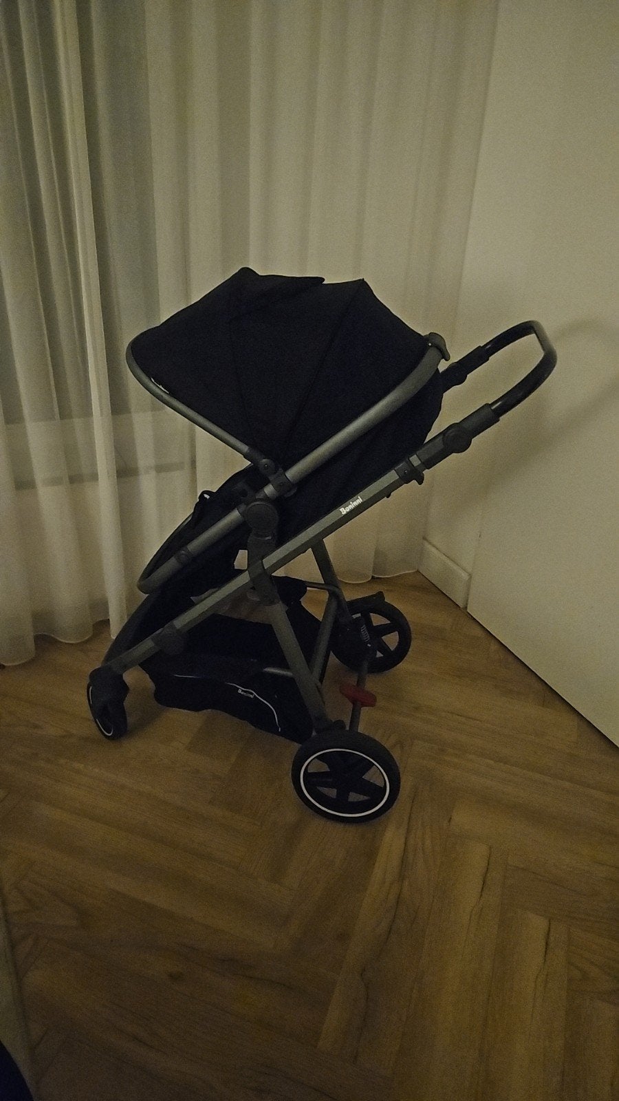 Zwarte Banini kinderwagen, Ophalen, Gebruikt, Kinderwagen, Overige merken