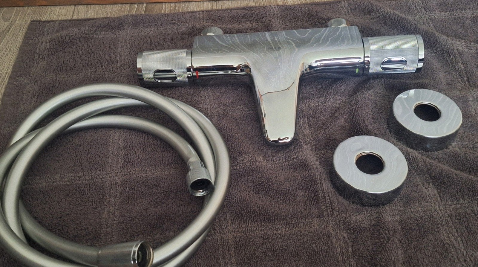 Grohe Precision Feel thermostaatkraan bad en douche., Doe-het-zelf en Verbouw, Sanitair, Ophalen of Verzenden, Gebruikt, Chroom