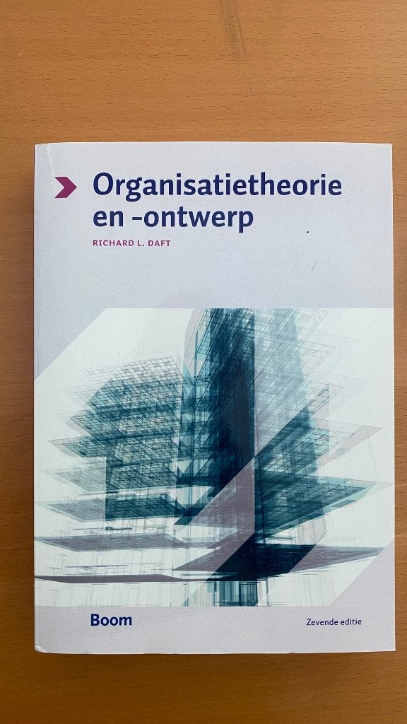 Organisatietheorie en -ontwerp, Boeken, Ophalen of Verzenden, Beta, Zo goed als nieuw, HBO