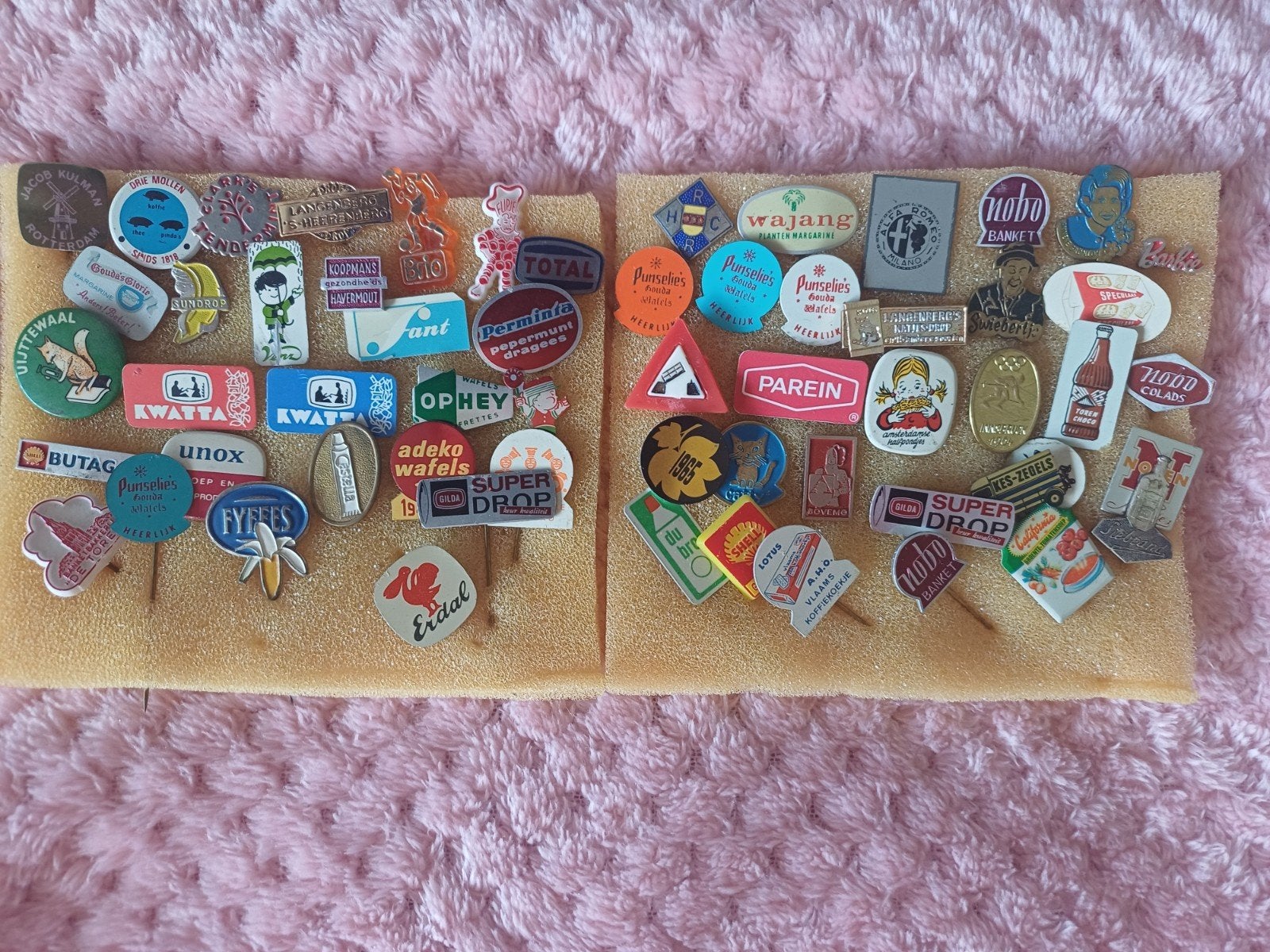 Vintage Speldjes -  Collectie van 60 Stuks, Verzamelen, Speldjes, Pins en Buttons, Ophalen of Verzenden, Gebruikt, Merk, Speldje of Pin