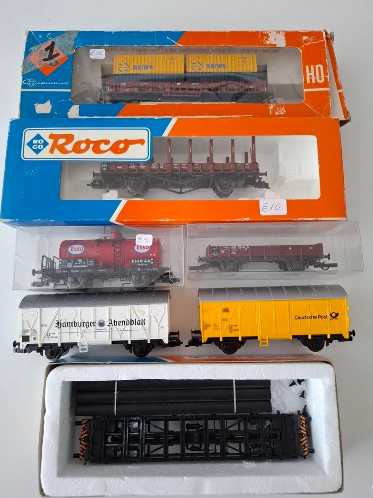 7 Roco wagens ho, Gelijkstroom, Wagon, Ophalen of Verzenden, Zo goed als nieuw