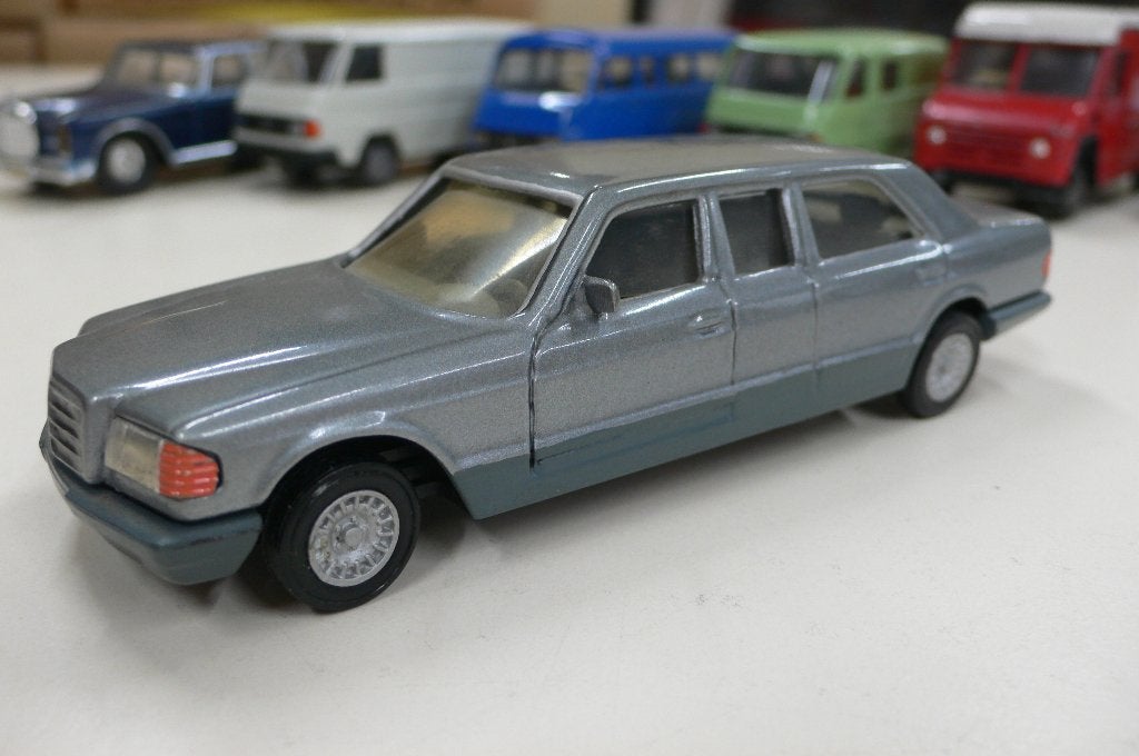 mercedes s klasse verlengd-eigenbouw basis norev metaal 1/43, Verzenden, Gebruikt, Auto, Norev