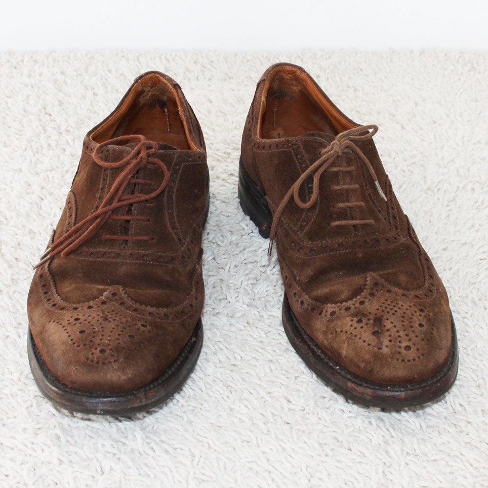 Mooie Suede Crockett & Jones Schoenen s28 (Maat 8/42) €195,-, Bruin, Ophalen of Verzenden, Zo goed als nieuw, Crockett & Jones