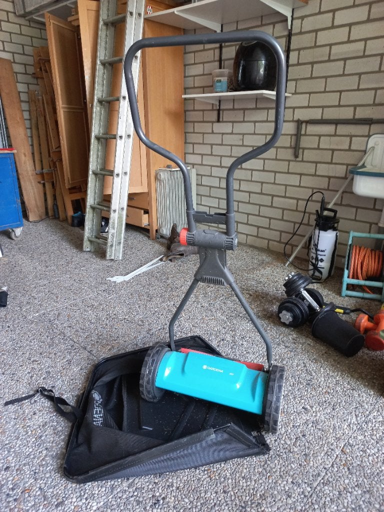 Grasmaaier Gardena hand, Ophalen, Gebruikt, Handgrasmaaier, Opvangbak