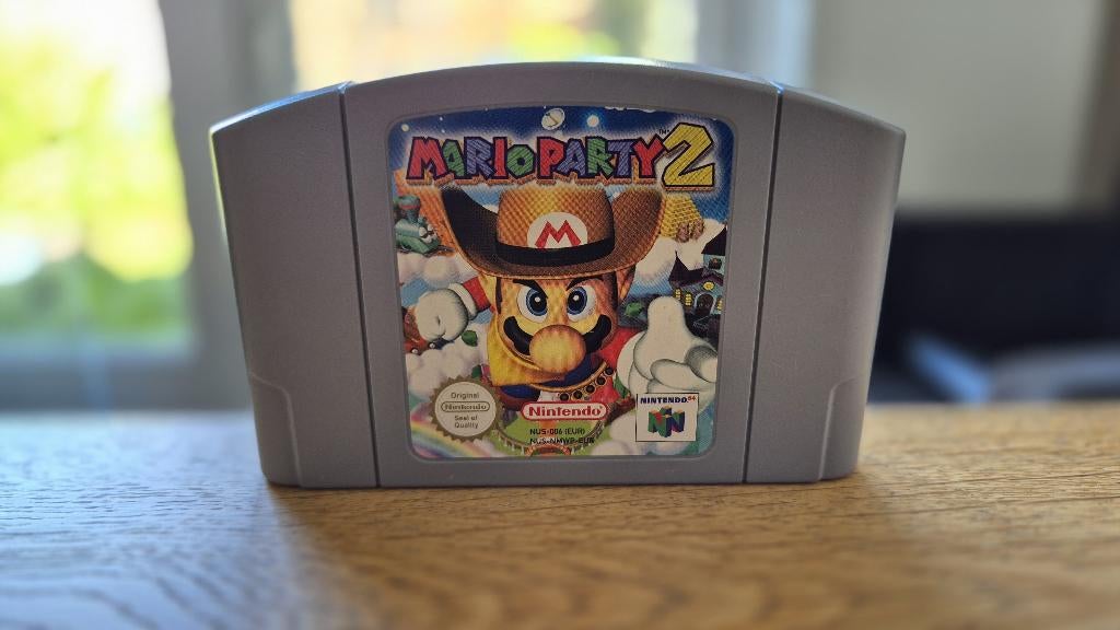 Mario Party 2 voor de Nintendo64, Spelcomputers en Games, Games | Nintendo 64, Zo goed als nieuw, Avontuur en Actie, 3 spelers of meer