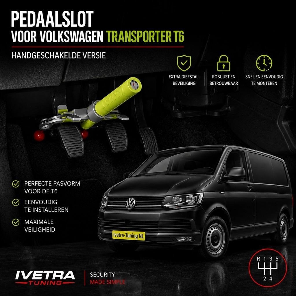 Pedaalslot Volkswagen Transporter T6, Ophalen of Verzenden, Info@ivetra-tuning.nl | www.ivetra-tuning.nl, Ivetra-Tuning NL, Huissen