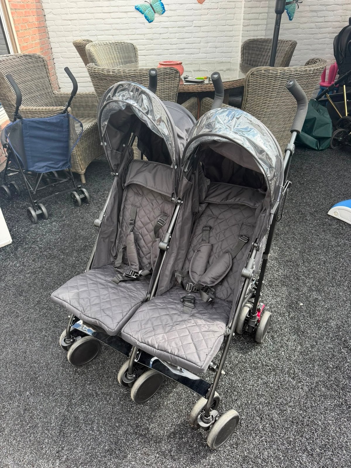 Praktische Duowagen - Ideaal voor tweelingen of broertjes/zu, Gebruikt, Duowagen, Ophalen of Verzenden, Kinderwagen