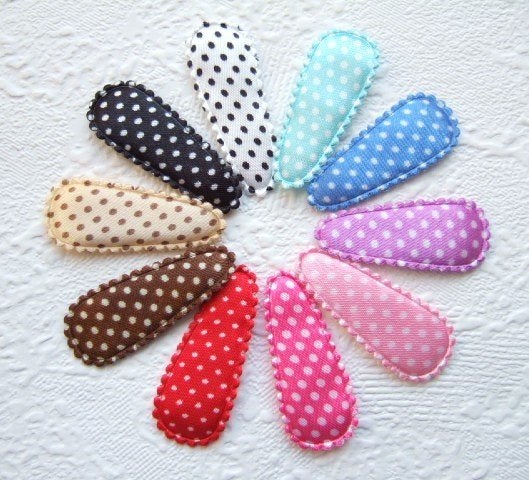 OPRUIMING ~50 Satijnen polkadots kniphoesjes~4 cm~10 kleuren, -, -, Overige typen, Nieuw