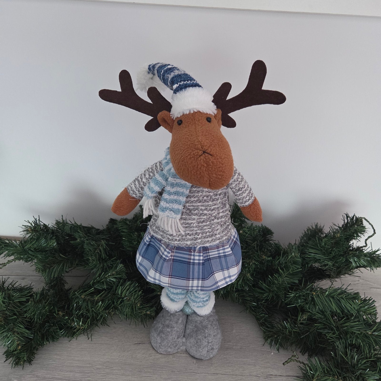 Rendier kerstfiguur 60 cm uitschuifbaar, Ophalen of Verzenden, Zo goed als nieuw