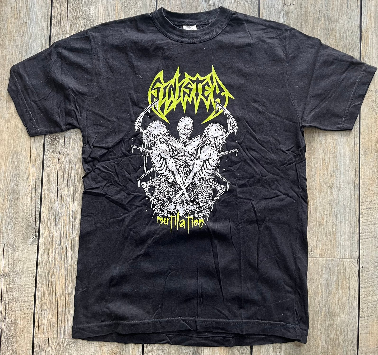 Origineel | SINISTER | South-USA | Tour 2009 | T-shirt | L, Ophalen of Verzenden, Zo goed als nieuw, Maat 52/54 (L), Zwart