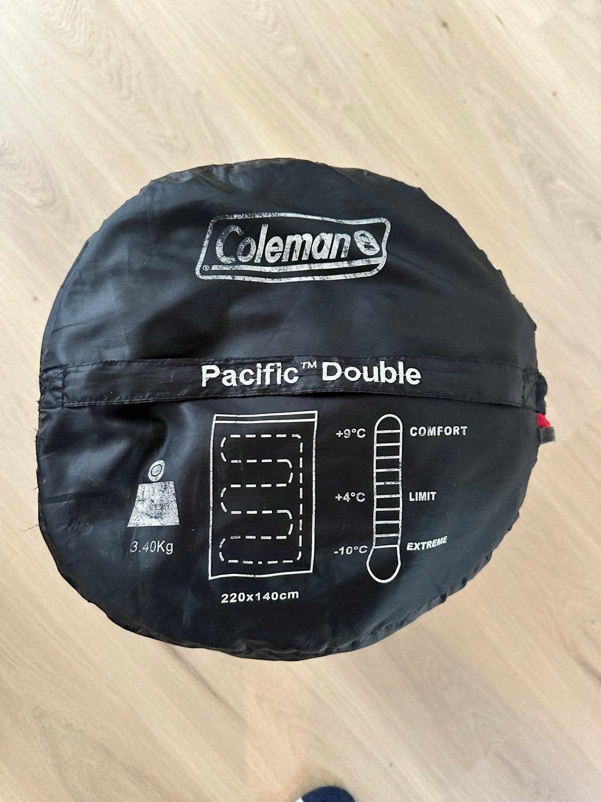 Coleman Pacific Duo slaapzak - 2 persoons, Caravans en Kamperen, Slaapzakken, Ophalen, Gebruikt