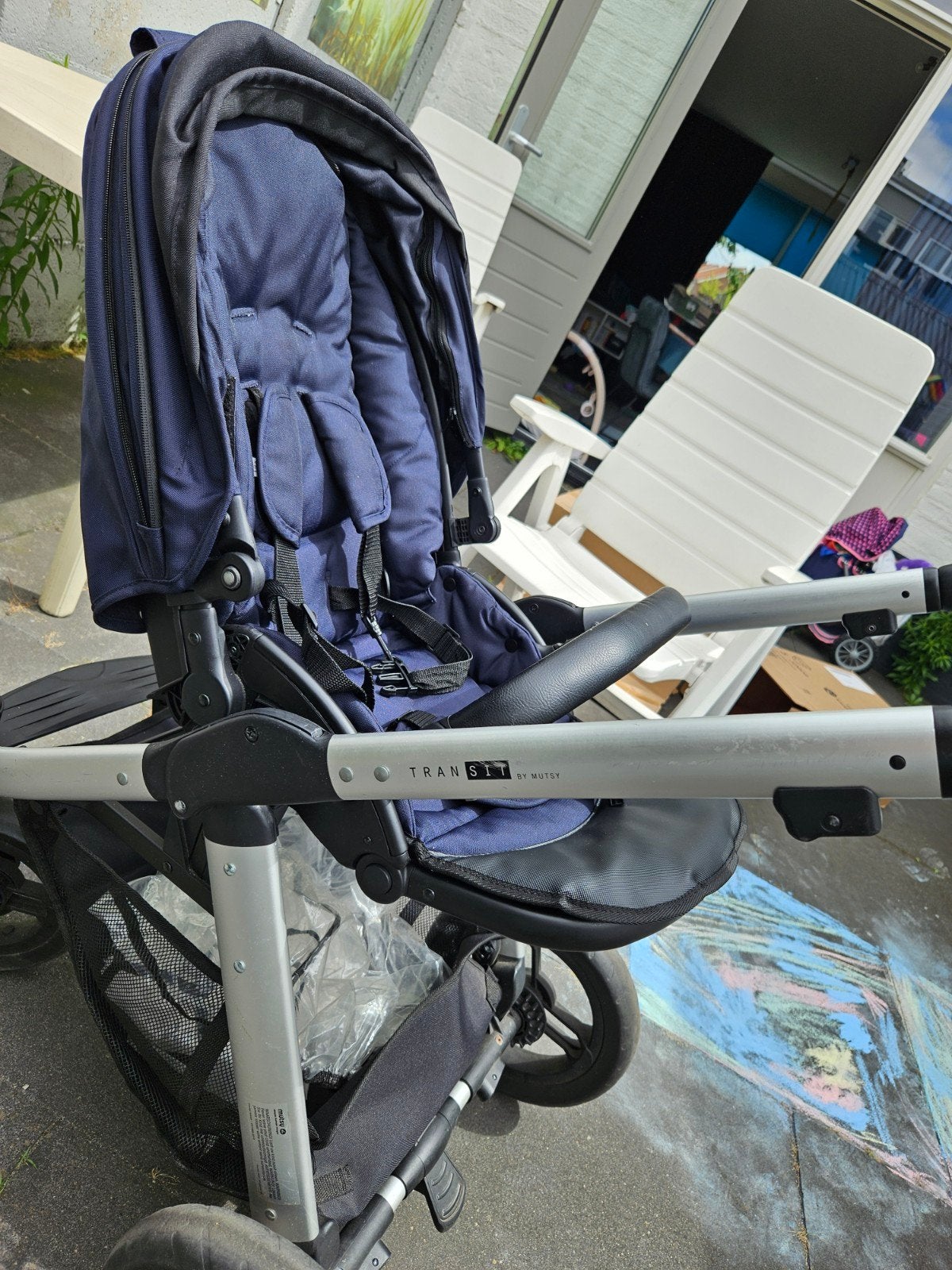 Mutsy Transit Combiwagen - Compleet Donkerblauw Pakket, Kinderen en Baby's, Kinderwagens en Combinaties, Ophalen