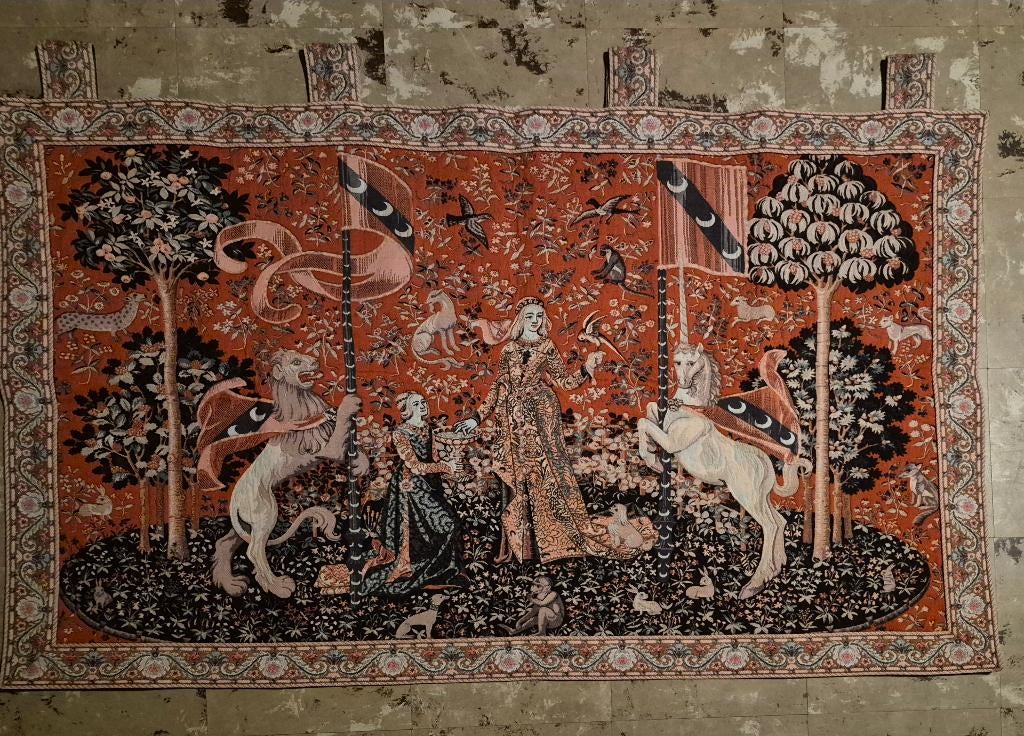 mooie wandtapijt, Antiek en Kunst, Antiek | Kleden en Textiel, Ophalen of Verzenden