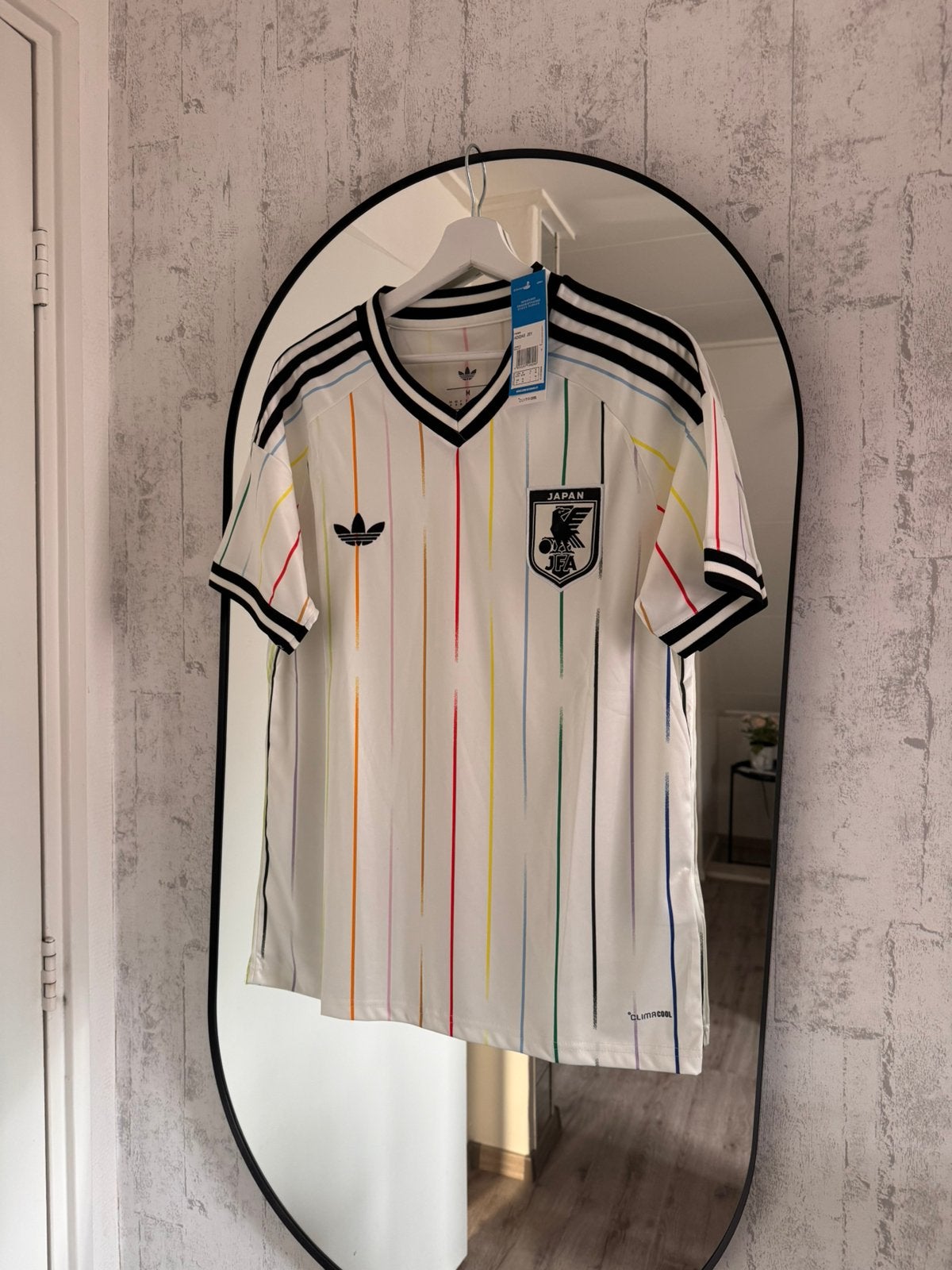 Wit nieuw voetbalt-shirt Japan maat M, Maat M, Verzenden, Nieuw, Shirt