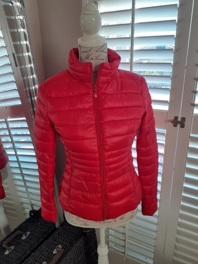 Mooi rood jack jas, maat S, in nieuwstaat!, Save Style, Ophalen of Verzenden, Zo goed als nieuw, Jasje