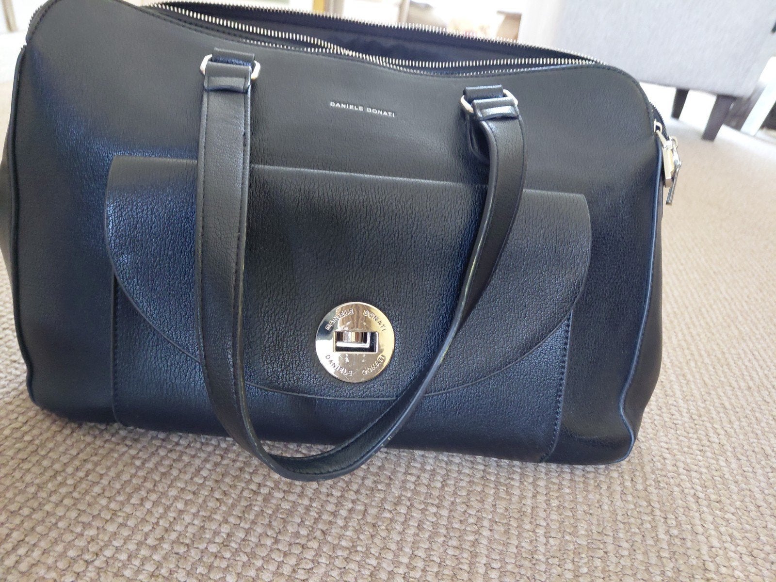 Daniele Donati Zwarte Handtas - Zo goed als nieuw, Sieraden, Tassen en Uiterlijk, Ophalen of Verzenden, Zo goed als nieuw, Zwart