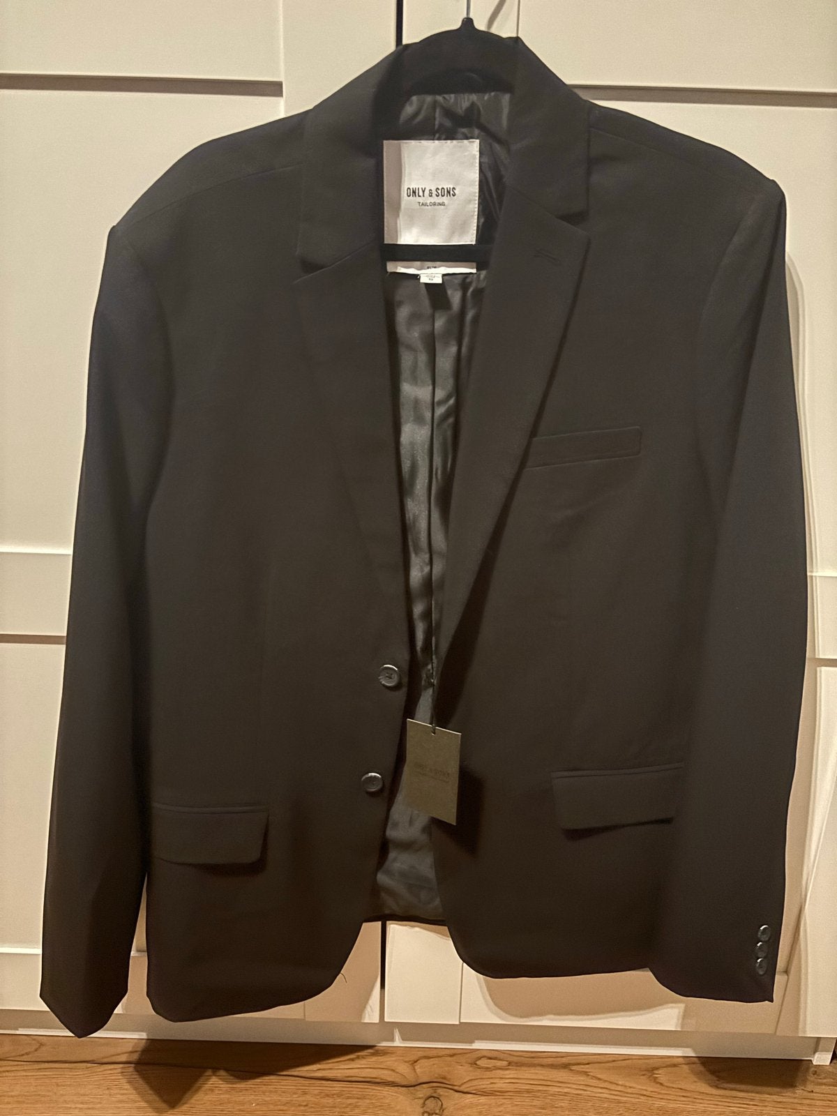 ONLY & SONS Zwart Slim Fit Colbert - Maat 52, Kleding | Heren, Ophalen, Nieuw, Maat 52/54 (L), Zwart
