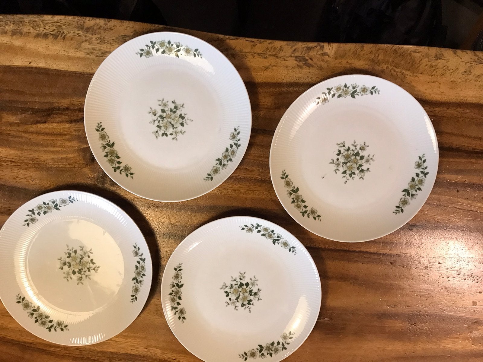 Seltmann Weiden Bavaria,4 vintage ontbijtborden,diam,21 cm, Ophalen of Verzenden