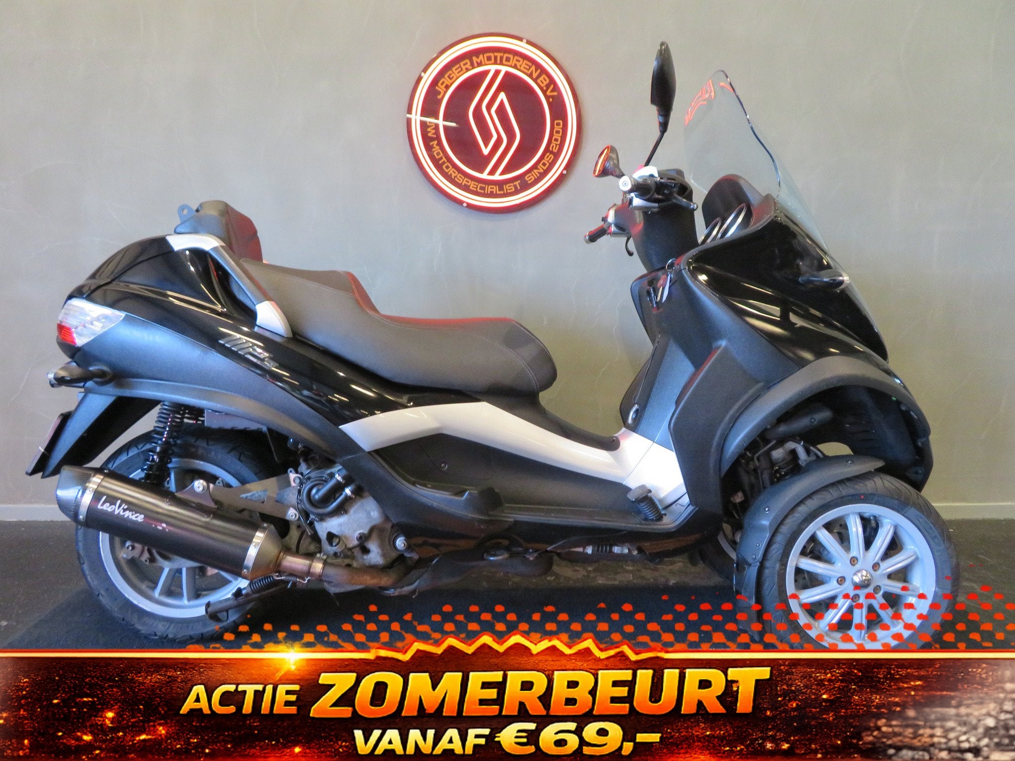 Piaggio MP3 400 LT MET VOETREM! (bj 2009), Scooter, Bedrijf, 399 cc, 12 t/m 35 kW