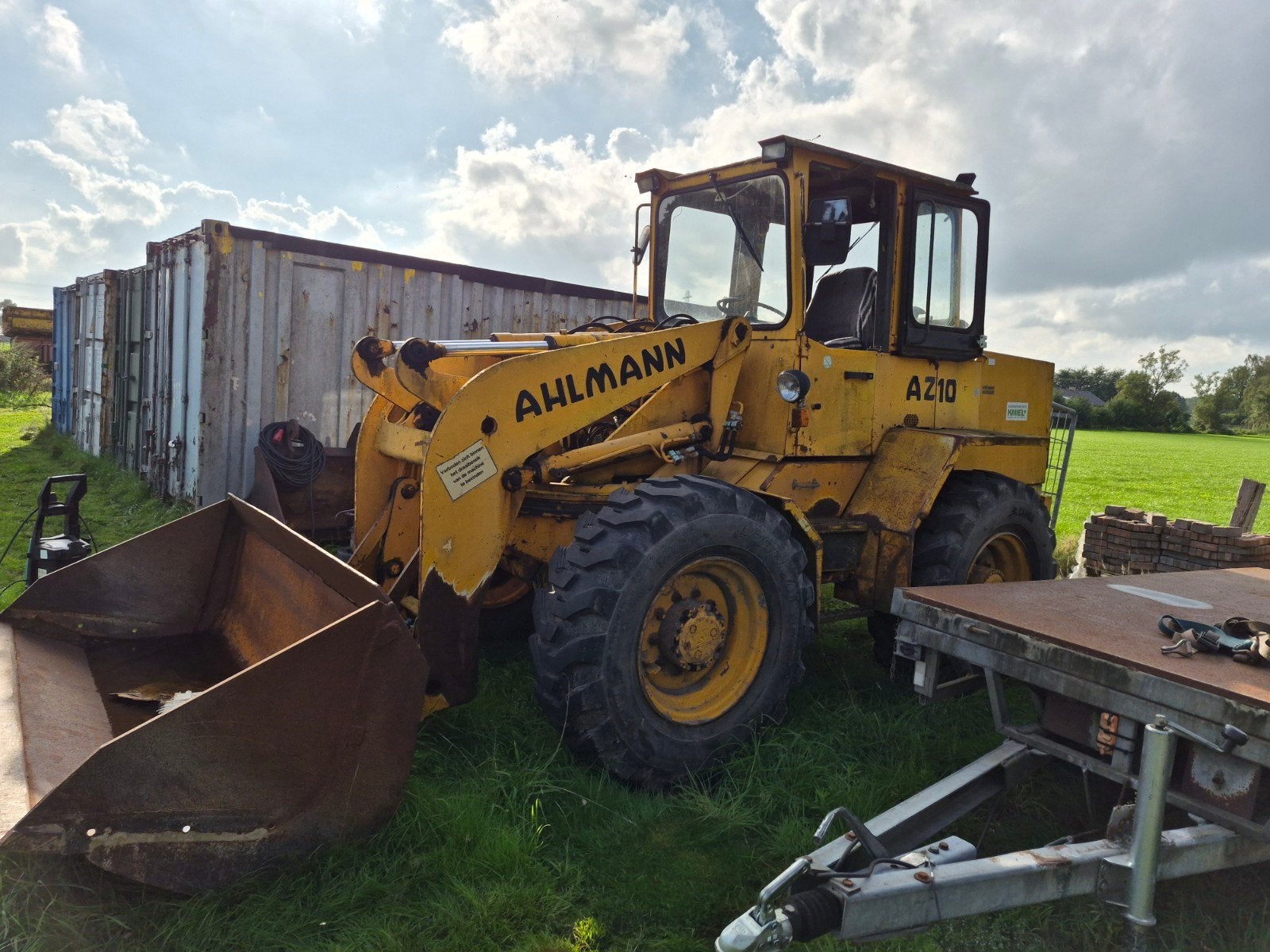 ahlmann shovel AZ10, Ophalen of Verzenden, Wiellader of Shovel