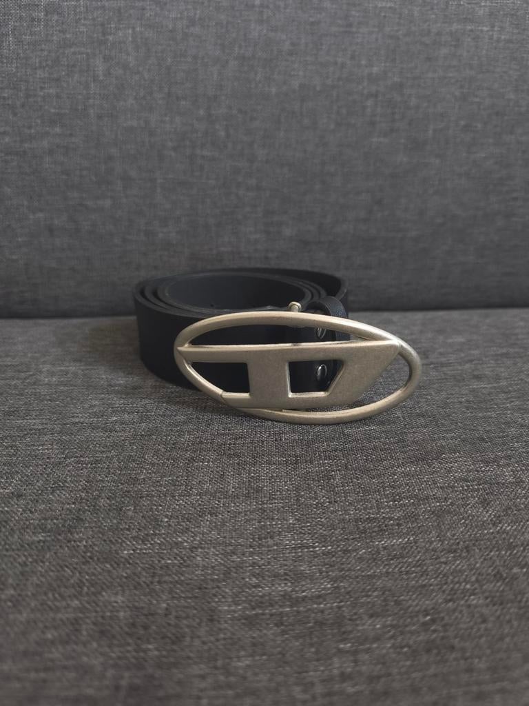 Diesel Riem Zwart | Matte Gesp, Kleding | Heren, Riemen en Ceinturen, Diesel, Nieuw, Riem of Ceintuur, Echt leder