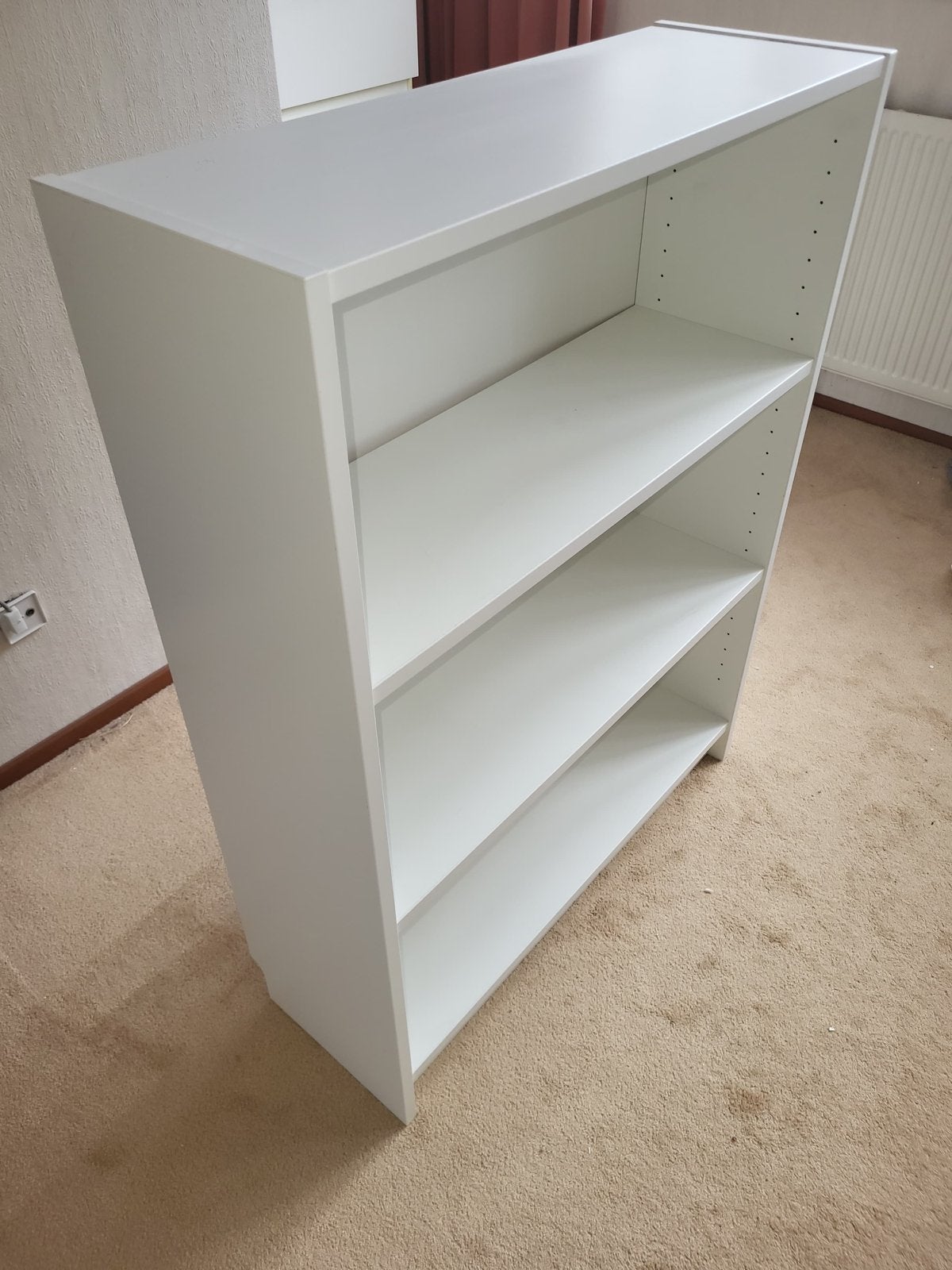 Witte Boekenkast met 3 Planken, Huis en Inrichting, Kasten | Boekenkasten, Ophalen, Met plank(en), 100 tot 150 cm, 50 tot 100 cm