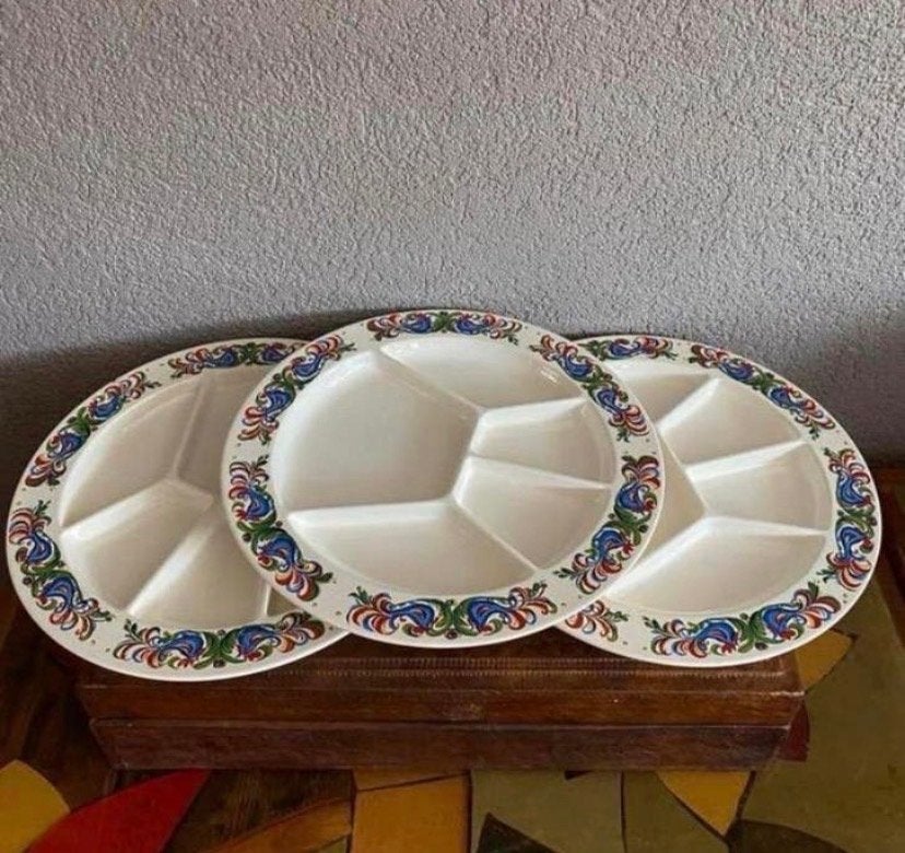 Villeroy & Boch Septfontaines fondueborden jaren '70, Antiek en Kunst, Ophalen of Verzenden