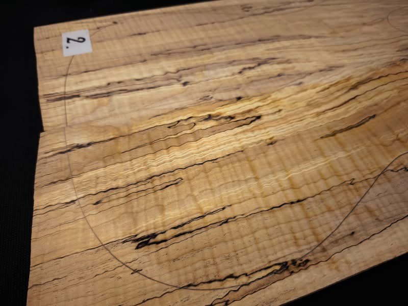Gitaarhout: Exclusieve Burl & Spalted Maple Tops (Luthier), Doe-het-zelf en Verbouw, Minder dan 25 mm, Nieuw, Ophalen of Verzenden
