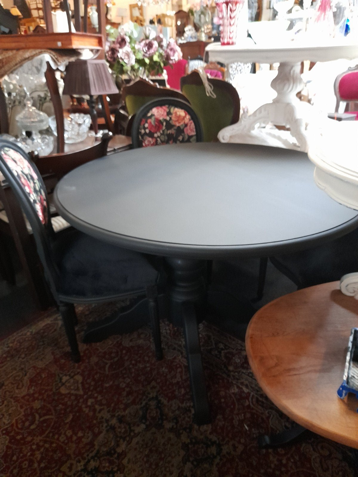 Mooie zwarte eethoek Compleet of los te koop, Ophalen