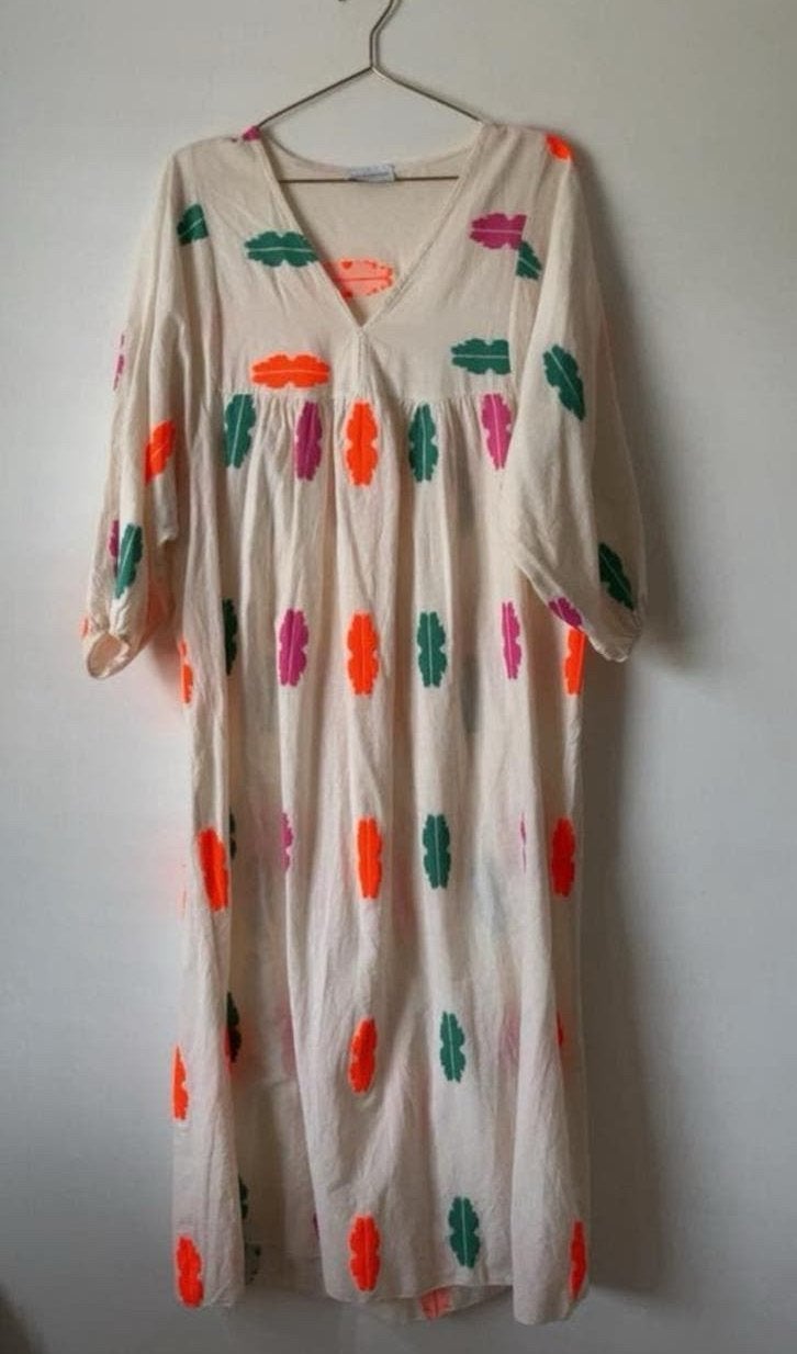 Les Jumelles zomer jurk xl, Verzenden, Zo goed als nieuw, Maat 46/48 (XL) of groter, Boven de knie