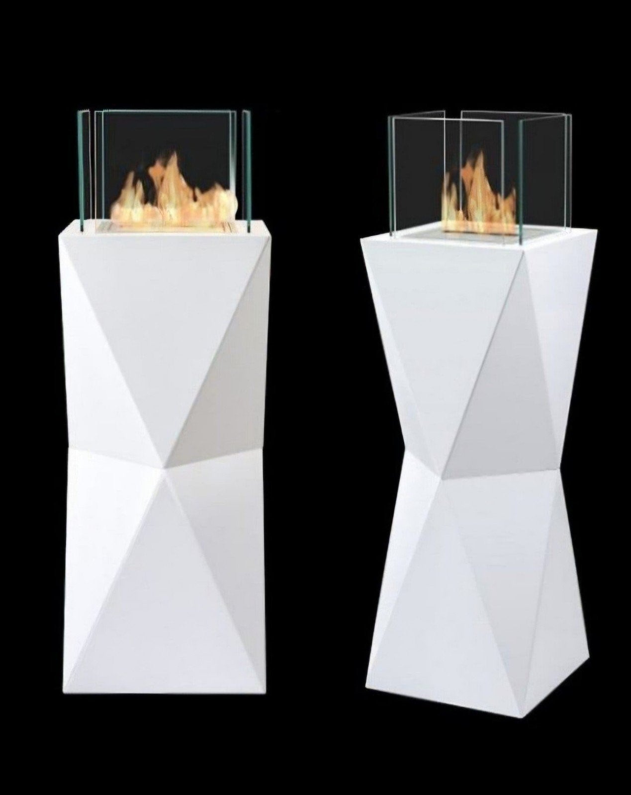 Sfeerhaard Bio Ethanol Wit - 152x45x45 - Vlam Regelbaar, Ophalen of Verzenden