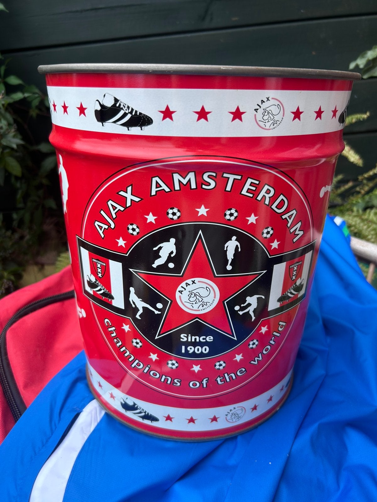 Ajax prullenbak, 40 liter of meer, Ophalen of Verzenden, Zo goed als nieuw, Kunststof