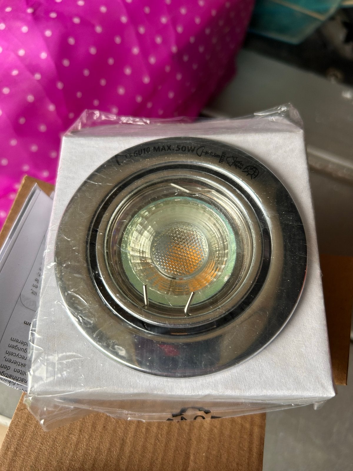 EATEL LED Inbouwspot 75mm - Richtbaar, 3.5W GU10 8 stuks, Ophalen, Led-lamp, Minder dan 30 watt, Nieuw