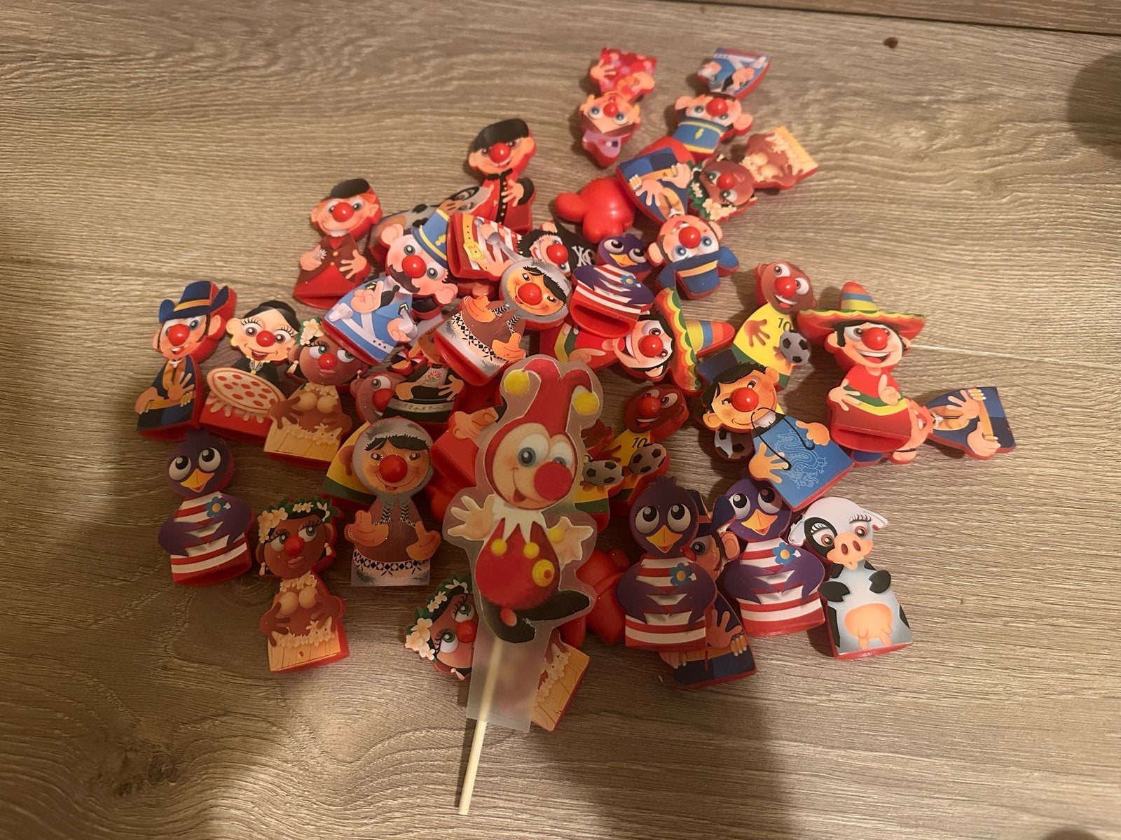 35 Efteling Jokie en Jet vingertoppen, Verzamelen, Ophalen of Verzenden, Gebruikt