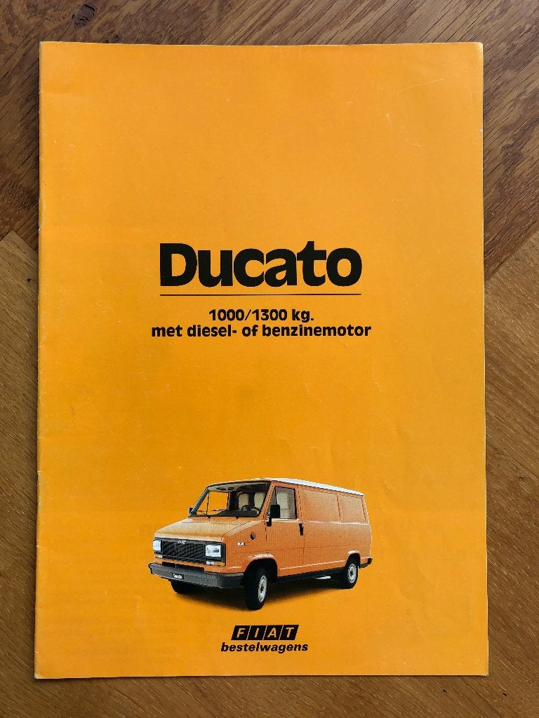 Fiat Ducato bestelwagen folder 1983, Nieuw, Ophalen of Verzenden, Overige merken, Fiat