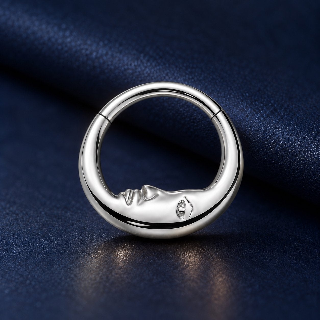 maan septum piercing / helix piercing / NIEUW, Ophalen of Verzenden, Nieuw, Zilver, Overige typen