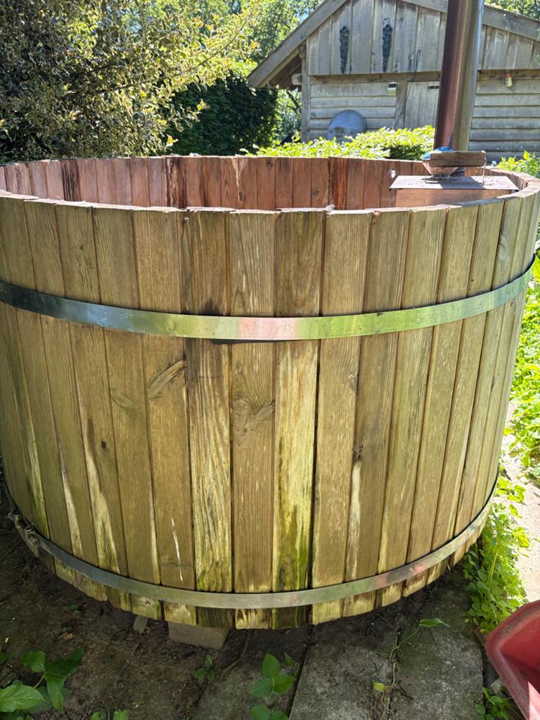 Hottub houtgestookt gebruikt, Ophalen of Verzenden, Gebruikt