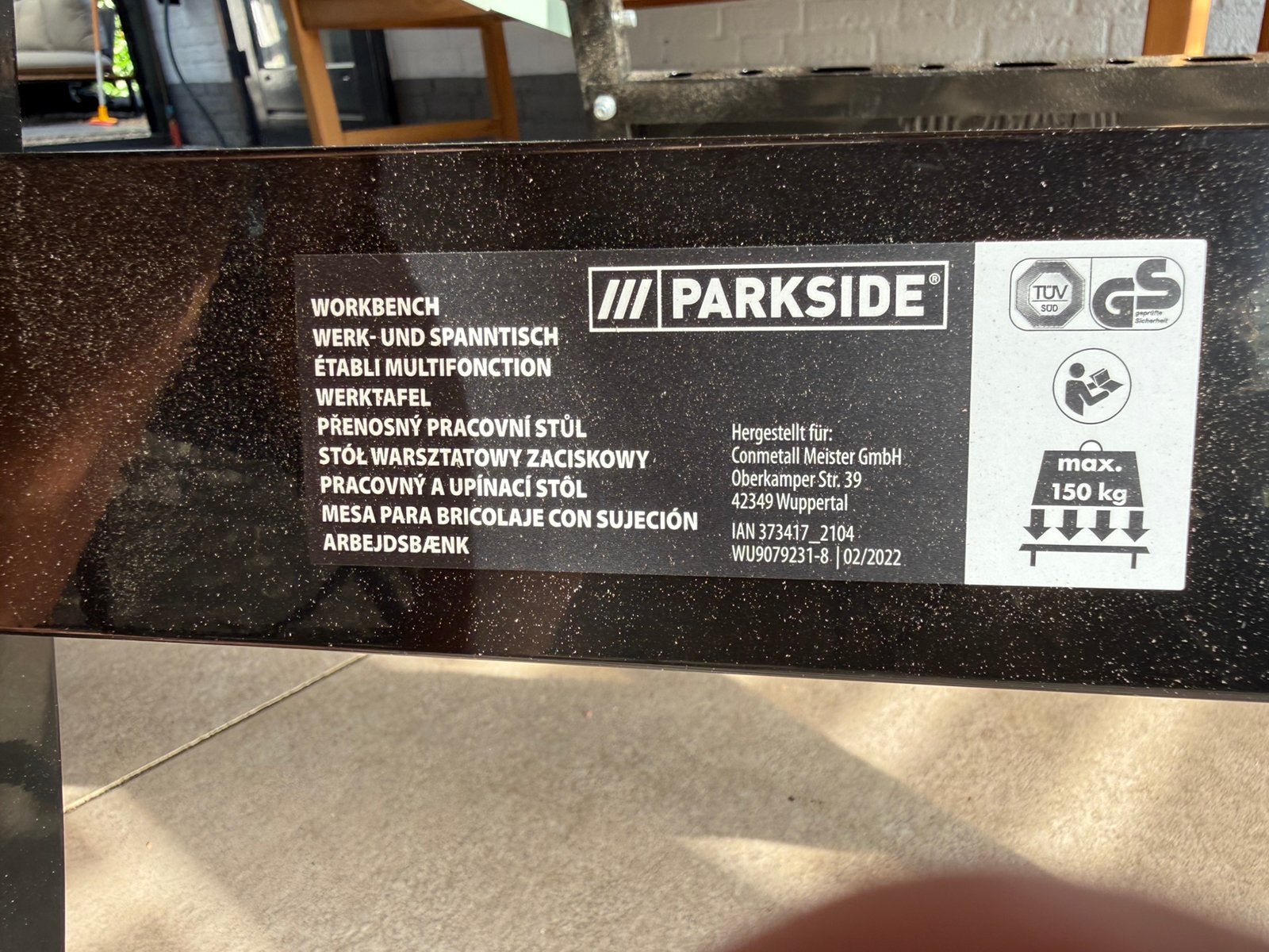 Parkside Werkbank, Ophalen, Zo goed als nieuw