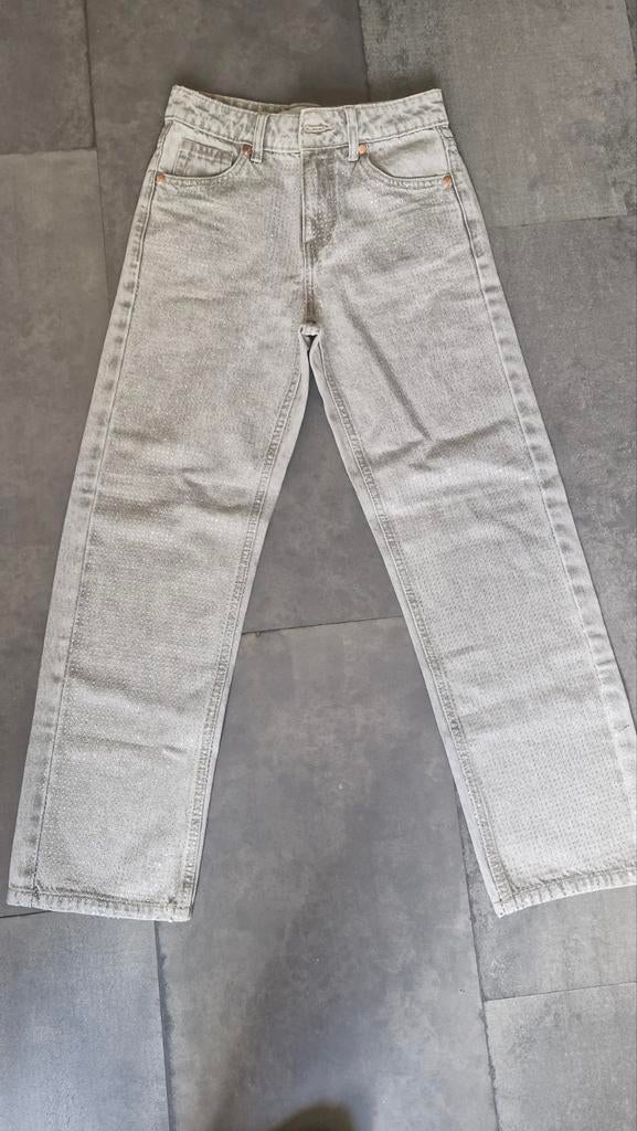 Nieuwe Bershka jeans met glitters - Maat W27/34, Nieuw, W27 (confectie 34) of kleiner, Grijs, Bershka