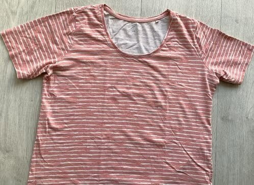 Roze T-shirt maat XL Esmara, Maat 46/48 (XL) of groter, Zo goed als nieuw, Korte mouw, Roze