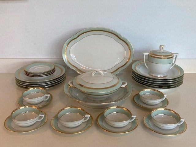 Vintage Limoges servies in Empire stijl, Ophalen of Verzenden