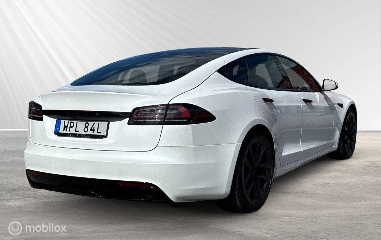 Tesla Model S Long Range HW4, 670pk, HW4, trekhaak, Auto's, Tesla, Automaat, Gebruikt, 2069 kg, Wit