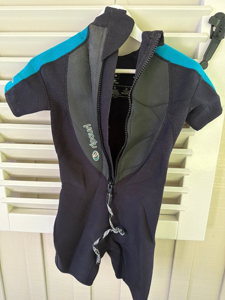 Wetsuit korte mouwen, Watersport en Boten, Watersportkleding, Wetsuit, Gebruikt, Kind, Rip Curl